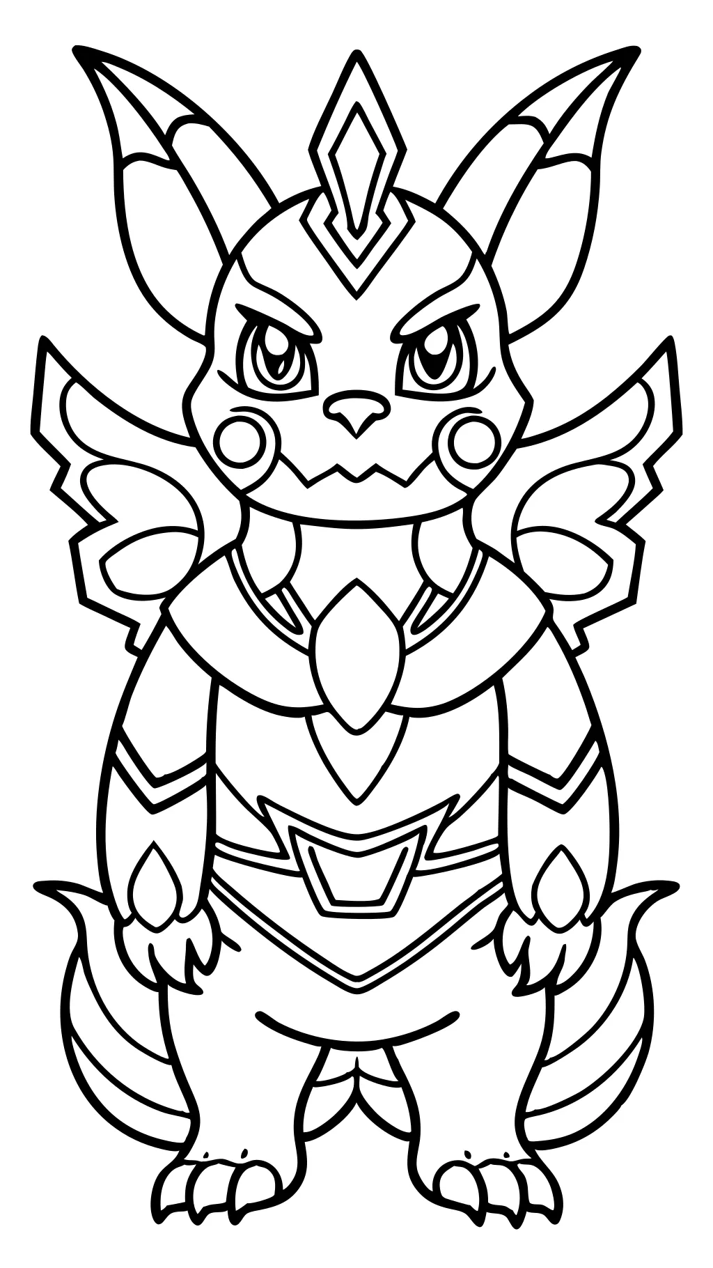 coloriage pokemon mega